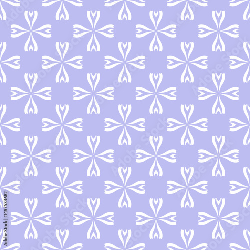 Vector seamless pattern with flowers. Botanical seamless pattern 