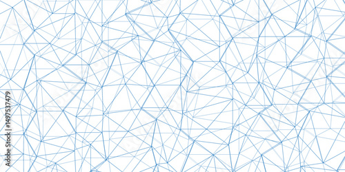 Abstract of simple BLUE line triangle pattern geometric background. Seamless geometric polygonal repeatable pattern swatch background, Trendy design vector background for web backdrop orpaper print.