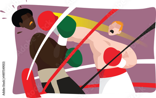 Boxing Vector Illustration