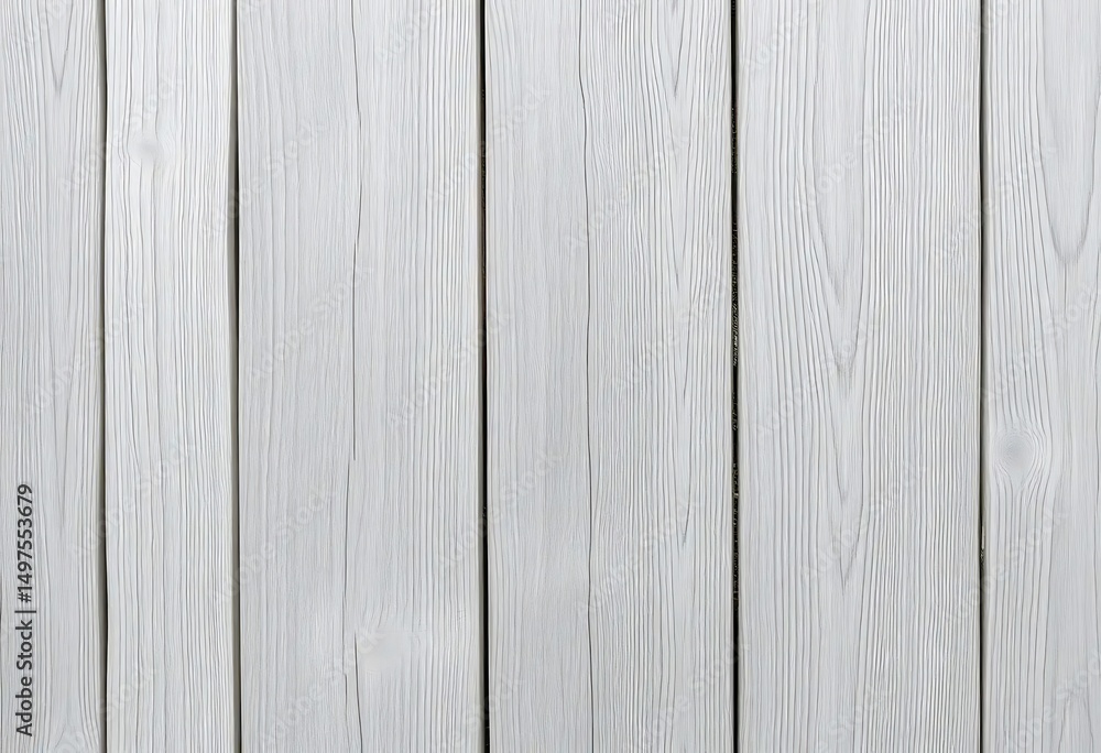 Naklejka premium White wood texture background wooden plank board panel surface grain material pattern backdrop wallpaper timber