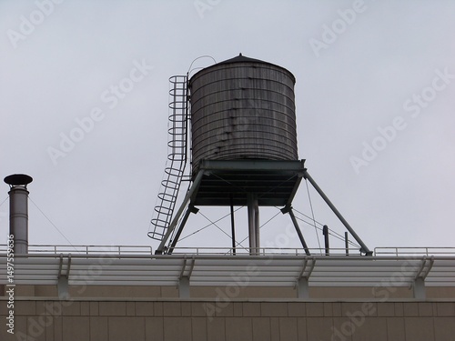 water tower in the city of manhattan