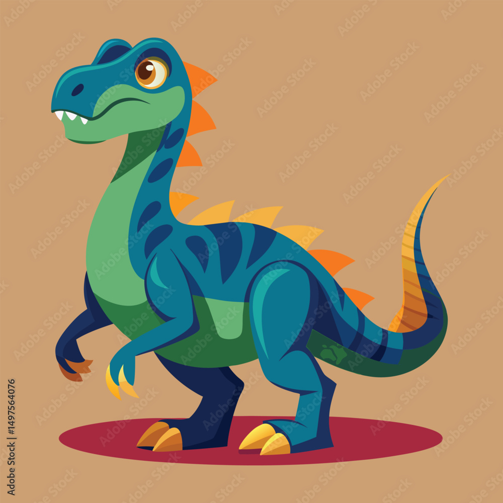 Obraz premium Dinosaur vector art illustration.