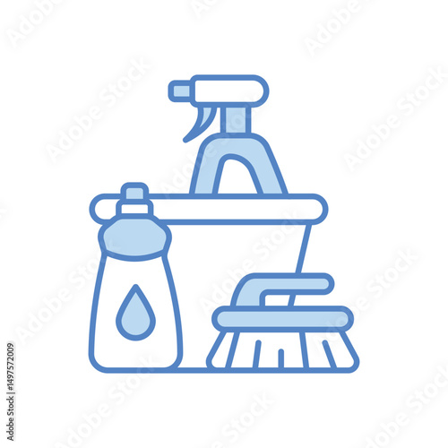 Cleaning Supplies Icon vector