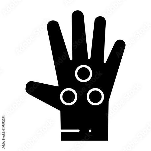 Arthritis Hand glyph icon

