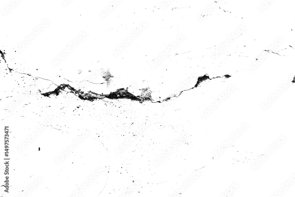 Obraz premium cracked concrete wall texture transparent