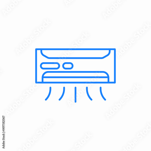 air conditioning icon sign vector