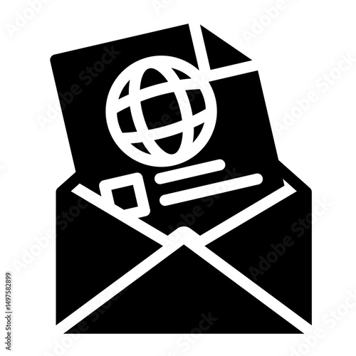 Email Icon # Learning Pack # Glyph Style