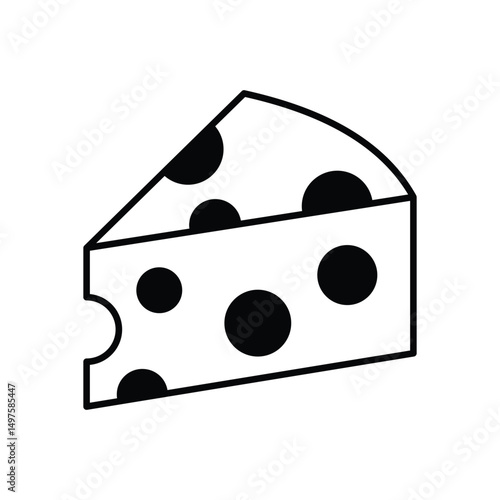 Cheese  Icon vector