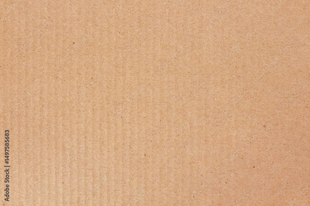 Fototapeta premium Cardboard sheet texture background, detail of recycle brown paper box pattern.