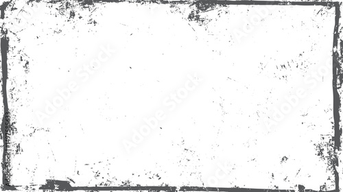 Grunge background with vintage black and white texture. Chips cracks scratches and dust on dark surface. Old distressed monochrome vector pattern for design.