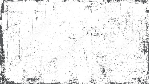 Wallpaper Mural Worn grunge texture on black and white base. Features dust scratches cracks and chips detail. Retro abstract pattern ideal for backgrounds and design. Torontodigital.ca