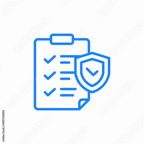 insurance coverage icon sign vector