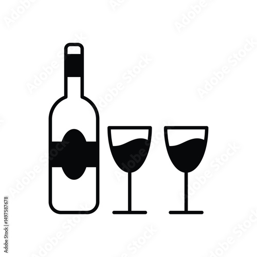 Alcoholic Beverages Icon vector