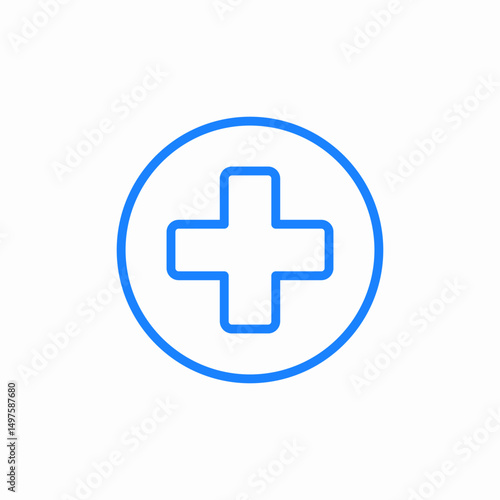 medical help icon sign vector