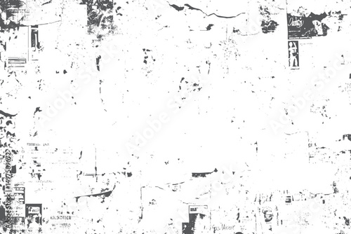 Overlay texture with sketch grain detail. Distressed black lines and particles merge. Dust noise adds depth to rough background.