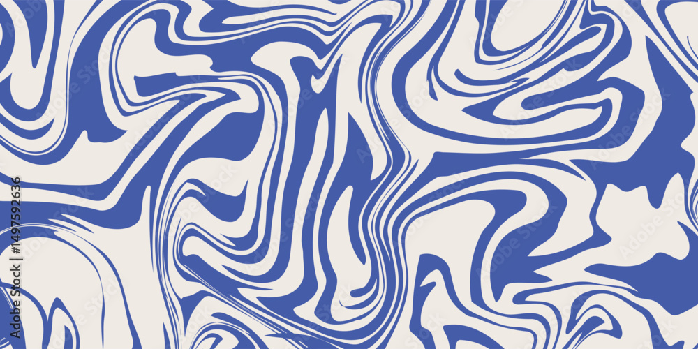 Blue wavy lines abstract background. Trendy psychedelic retro style backdrop. Waves, swirl and twirl pattern. Twisted distorted vector texture. Y2k aesthetic design Blue wavy lines abstract background. Trendy psychedelic retro style backdrop. Waves, swirl and twirl pattern. Twisted distorted vector texture. Y2k aesthetic design