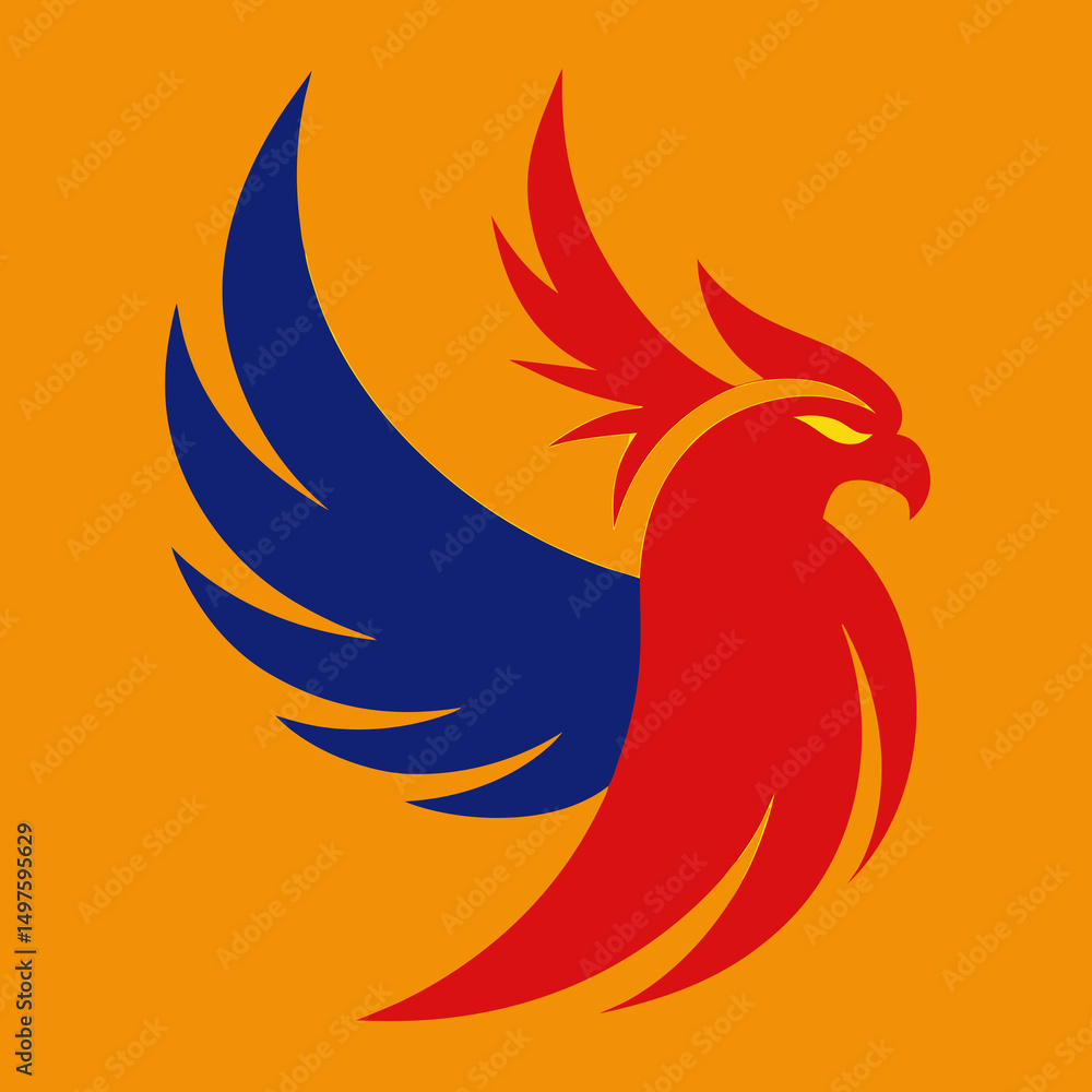 Fototapeta premium vector illustration of an eagle