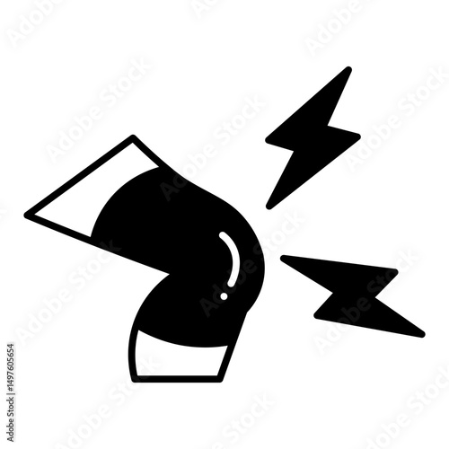 Knee Pain dualtone  icon

