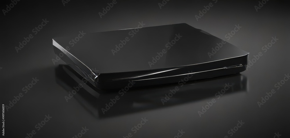 Highly polished black aluminum, sleek and reflective , abstract, photography Highly polished black aluminum, sleek and reflective , abstract, photography