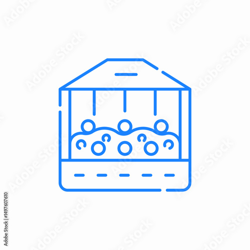 ball pool icon sign vector