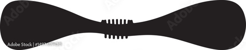 Abstract Black Bow Clipart Simple Design Element