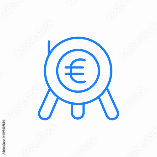 euro badge icon sign vector