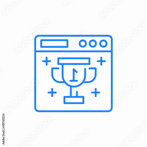first place icon sign vector
