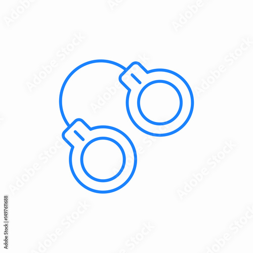 hand cuffs icon sign vector
