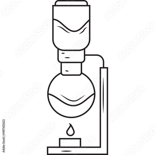 Wallpaper Mural Hand Drawn Coffee Brewing Equipment Vector Line Set Torontodigital.ca