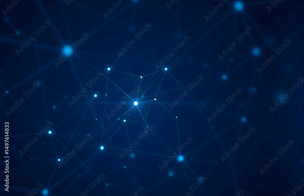 Abstract Digital Network Visualization Abstract Digital Network Visualization