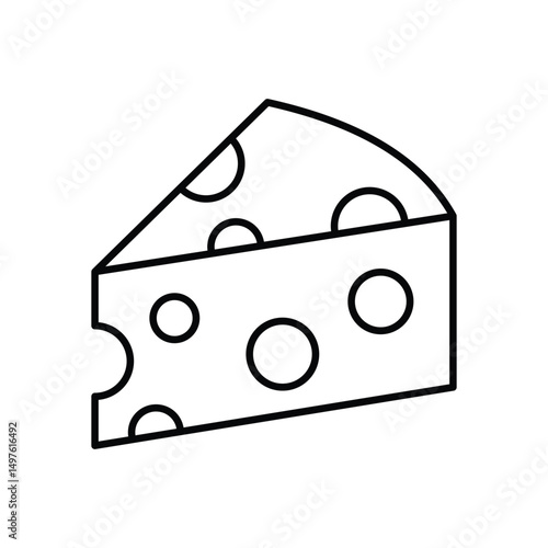 Cheese  Icon vector