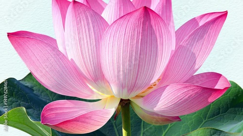 Pink Lotus Flower Blooming Macro Shot Nature Beauty Serenity Symbolism