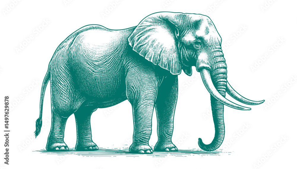 Fototapeta premium elephant vector