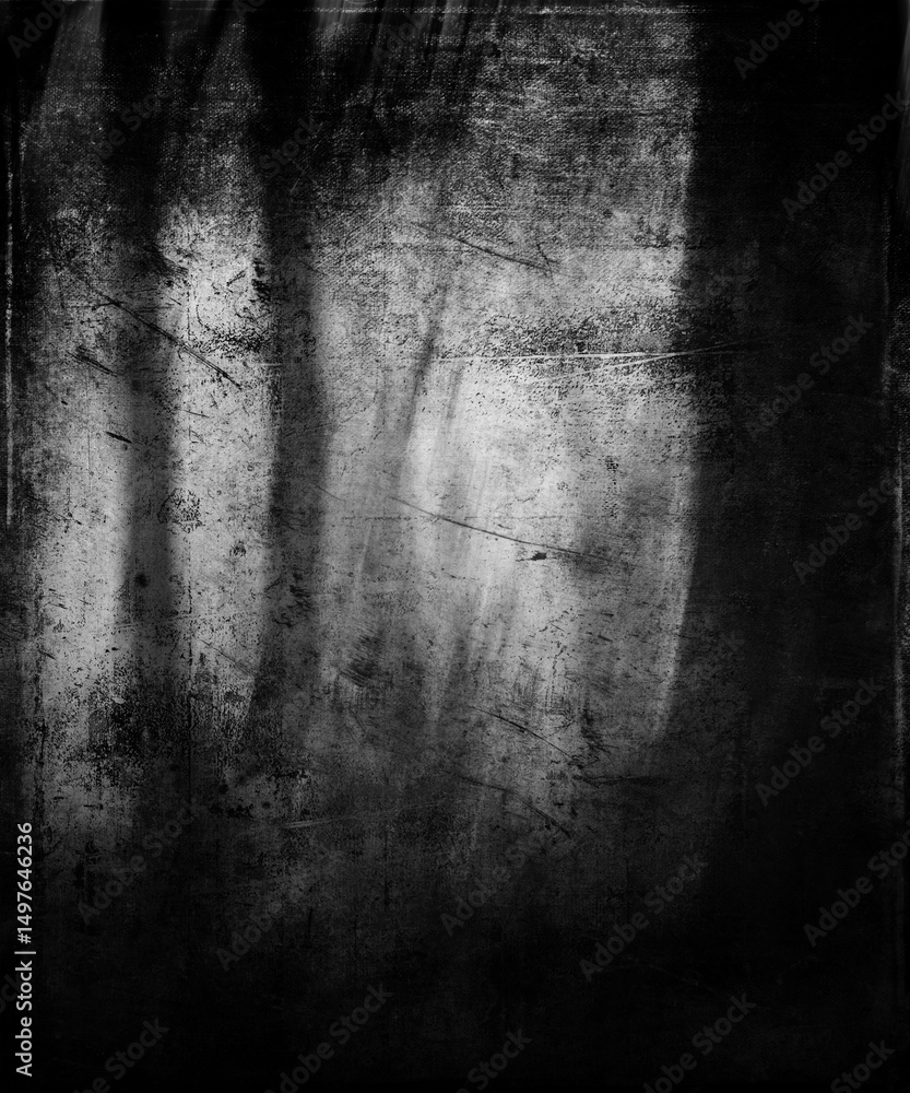 Fototapeta premium Scary horror forest, grunge nature wallpaper