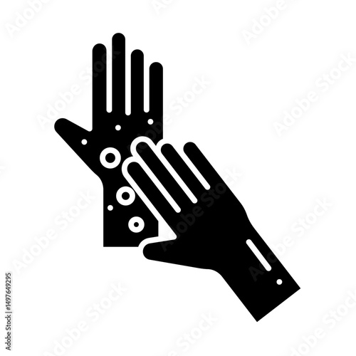 Itching glyph icon

