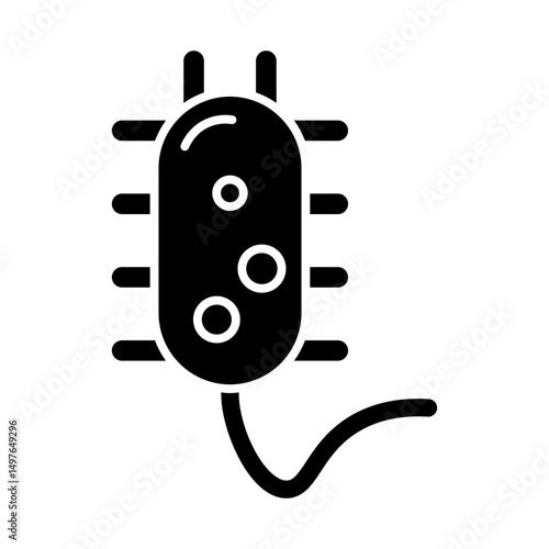 Bacteria glyph icon

