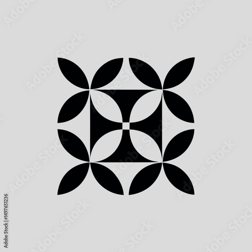 Intricate fractal logo icon design for expert services