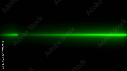 Wallpaper Mural Fist speed neon line animation moving from right to left with green color. Torontodigital.ca