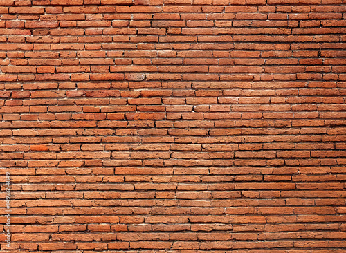 old red brick wall texture background