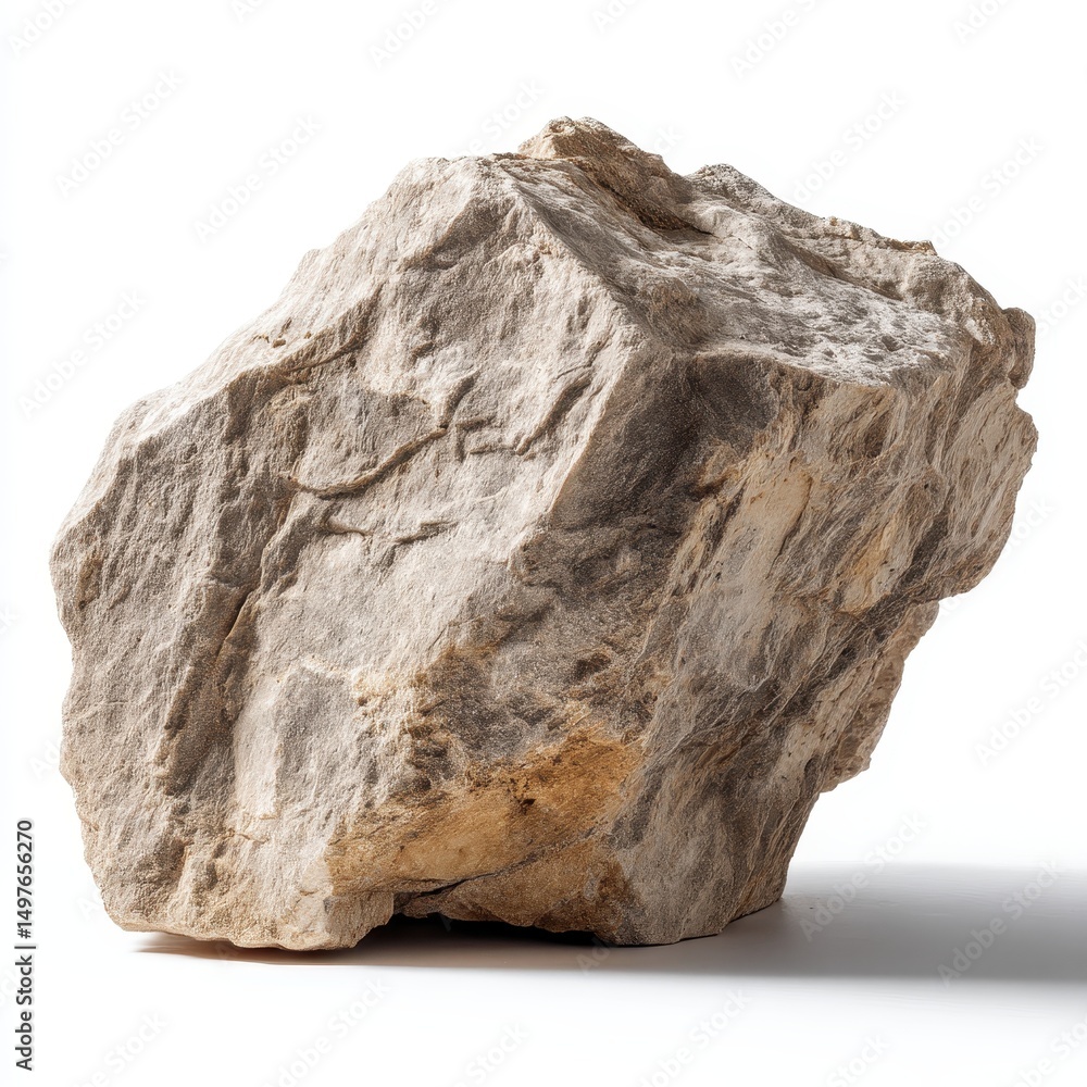 Obraz premium Decorative Stone, Isolated on White Background