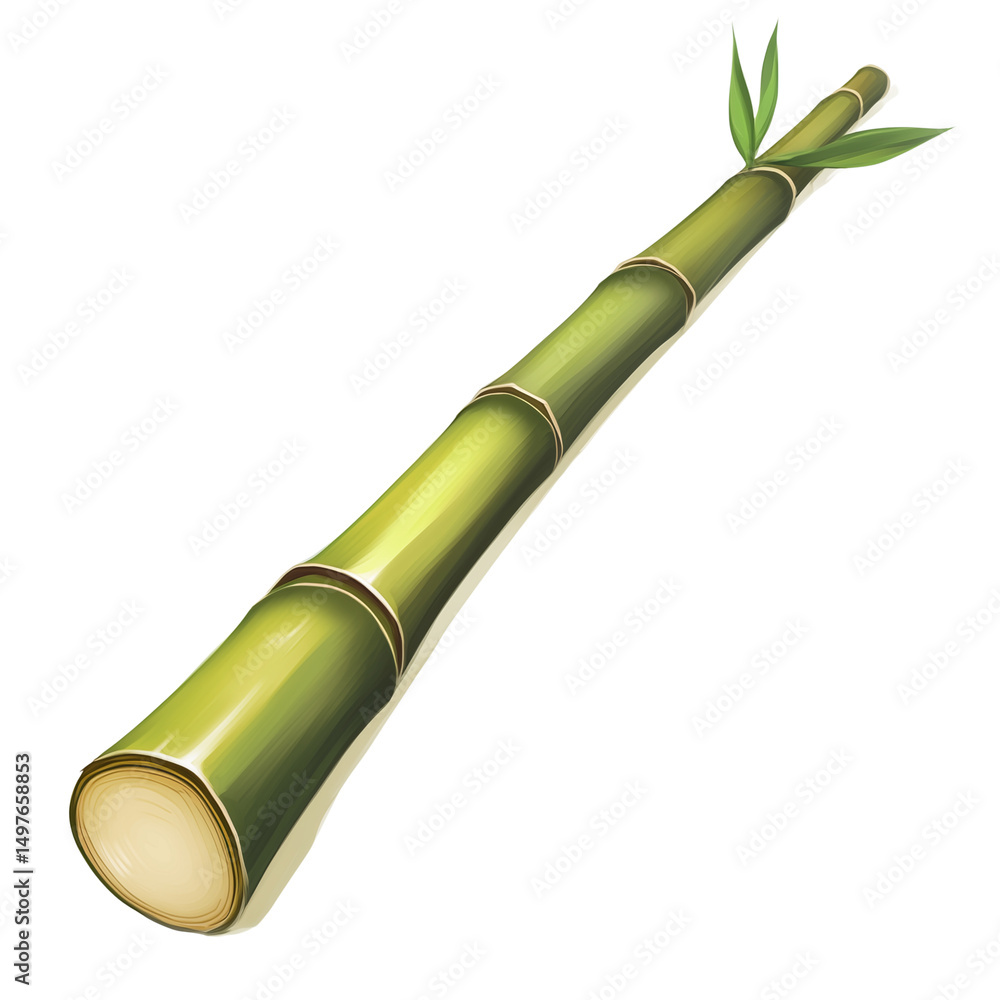 Fototapeta premium bamboo isolated on white