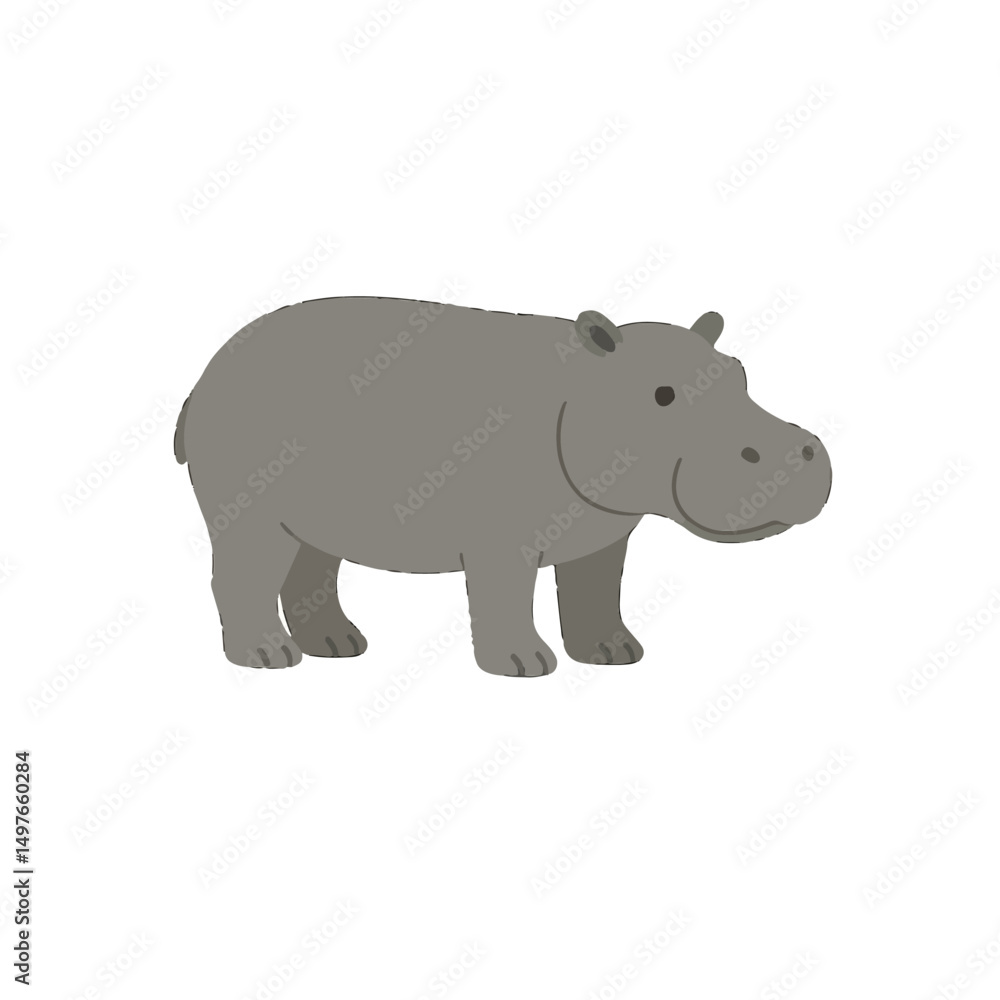 Fototapeta premium rhino vector illustration