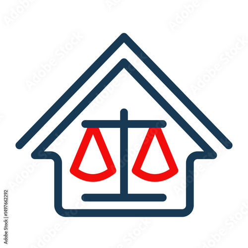 Dwelling Icon # Notary Pack Themes # Outline Color Style