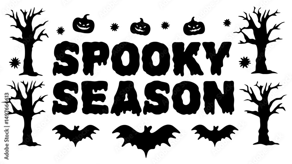 Fototapeta premium Spooky Season vector