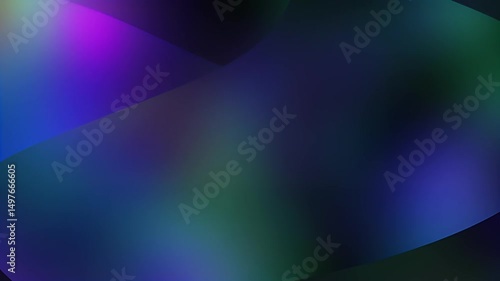 Soft Aurora-Like Gradients in Blue, Green, and Violet – Ethereal Ambient Background, Seamless Loop