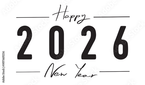 2026 happy new year 2025 countdown merry christmas 2026 happy new year 2025 celebration festival greeting event winter december january month 2026 holiday calligraphy hand written lettering 2026 year