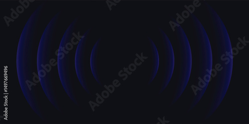 Wifi wave light effect. Radar sensor, beep technology, digital sign.Transparent neon circle symbol. wireless internet connection. Radar or sonar with wireless technology emitting a light effect
