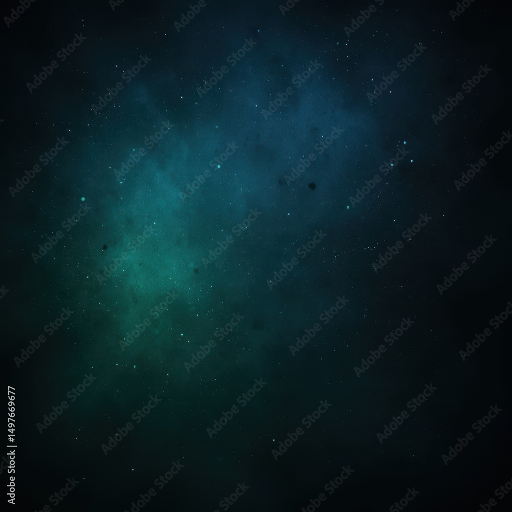 Obraz premium Dark green blue grainy gradient background