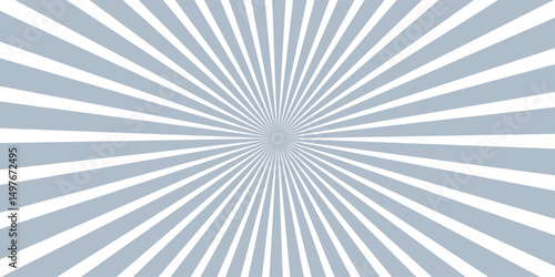 Ray sun light. Sunburst background. Radial circle line. Pattern starburst. Comic beam lines. Sun effect rays. Abstract firework. Concentration stripe. Cartoons lightning style. Vector illustration