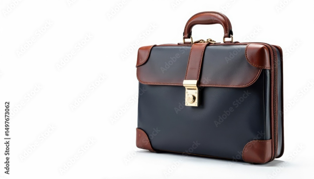 Locked briefcase, isolated on white background , restricted, finance, lock Locked briefcase, isolated on white background , restricted, finance, lock
